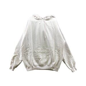 NWT Bronx Express Plain White Hoodie Sweatshirt Unisex Size 4XL DIY Thick